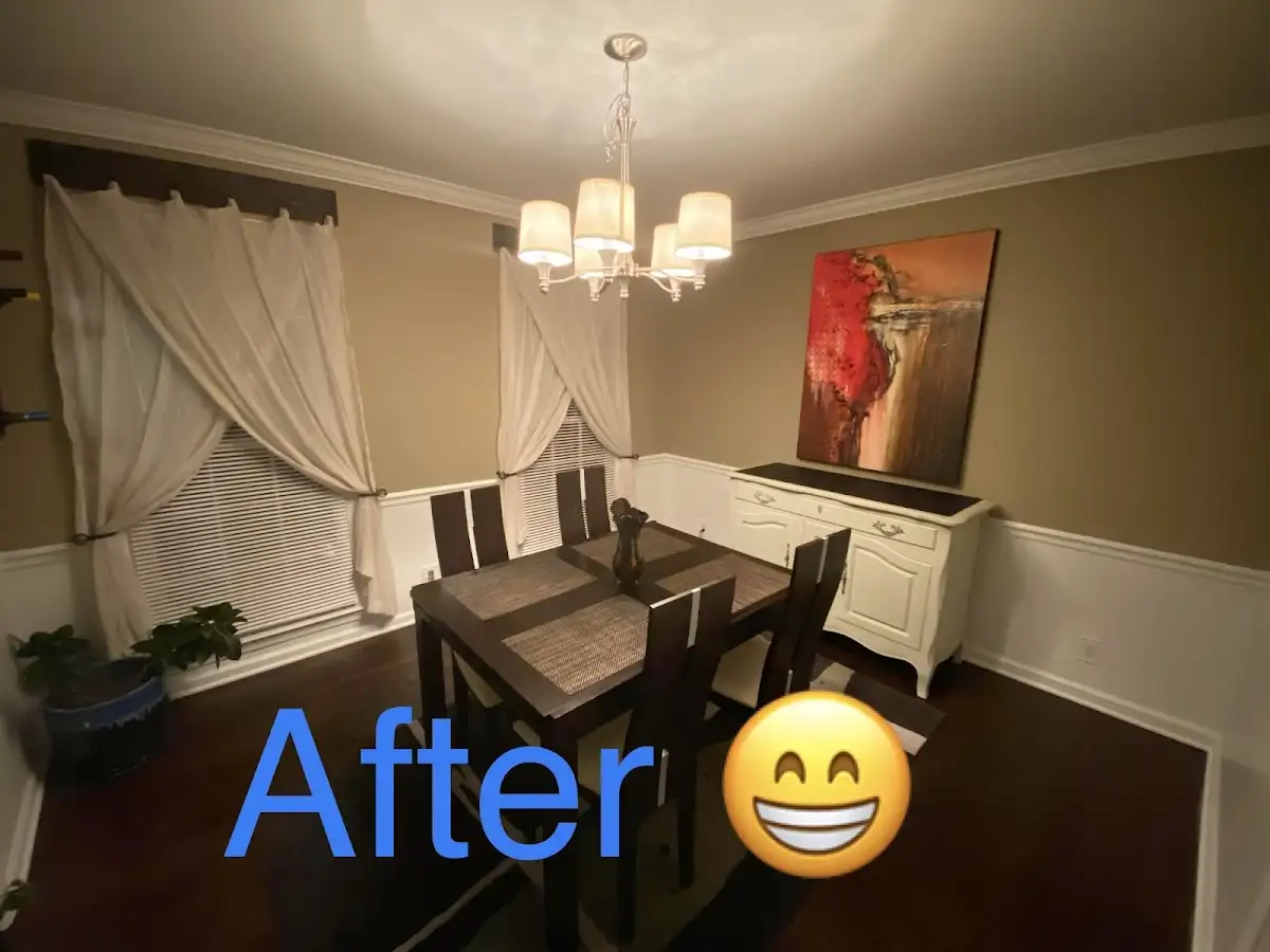 Professional dining room restoration after water damage in Fuquay