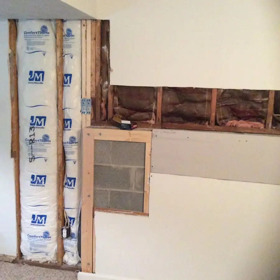 Wall insulation replacement during Odor Removal & Deodorization in Fuquay